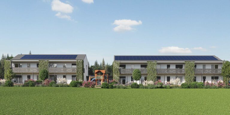 Wohnhäuser mit Photovoltakanlage